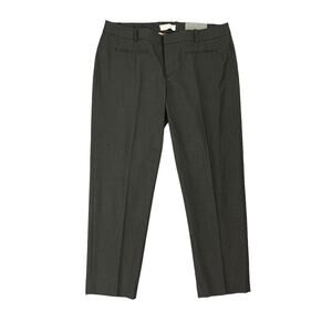 Gap Pants Womens 12 Regular SLIM Cropped Grey Pinstripe Career Work Trouser New